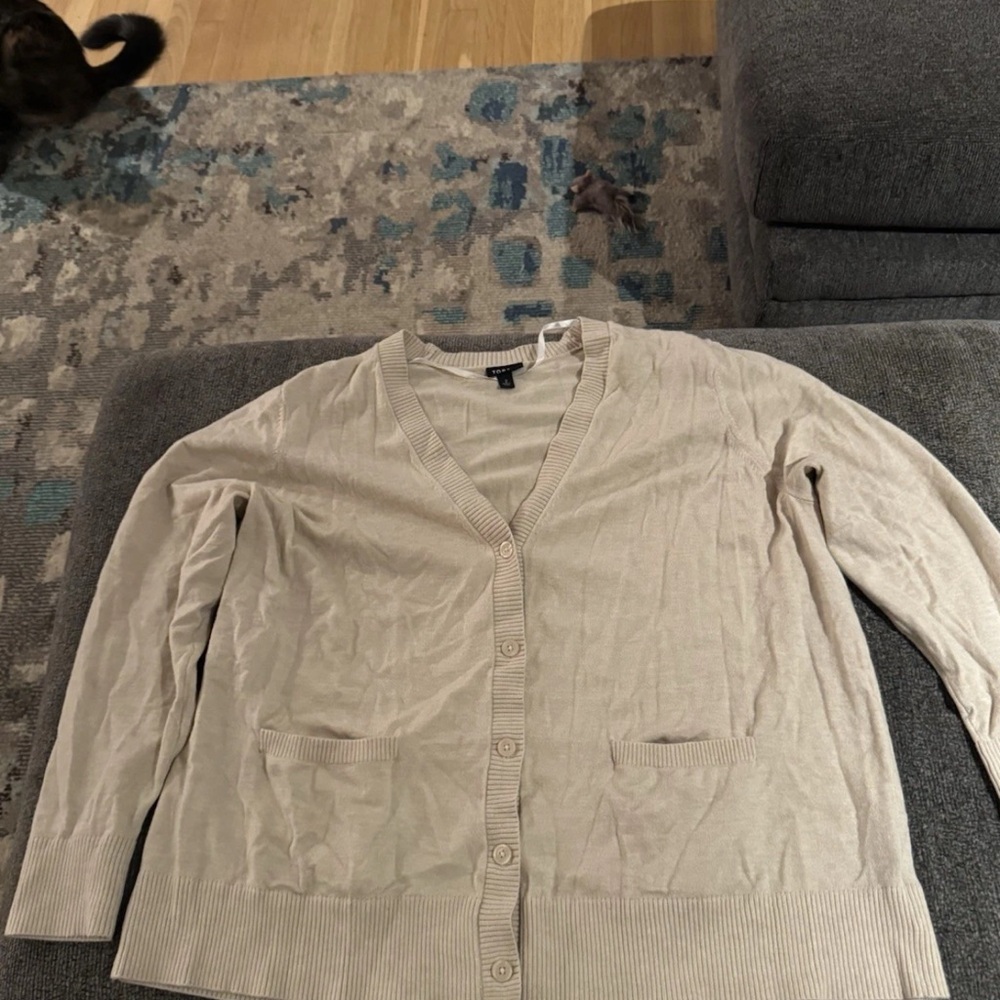 Torrid Cream V-Neck Cardigan